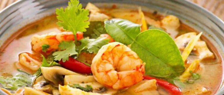 sup udang dengan diet rendah karbohidrat
