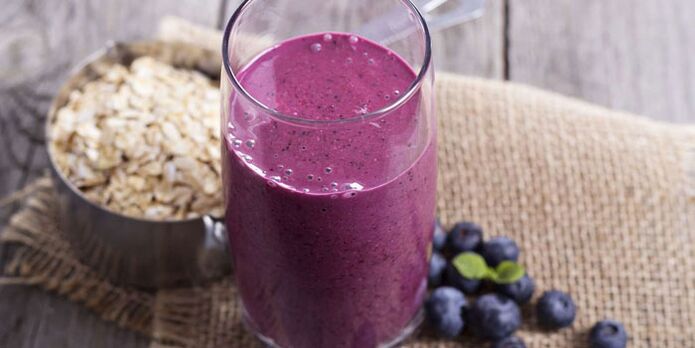 Smoothie oatmeal blueberry adalah cara sehat untuk menurunkan berat badan