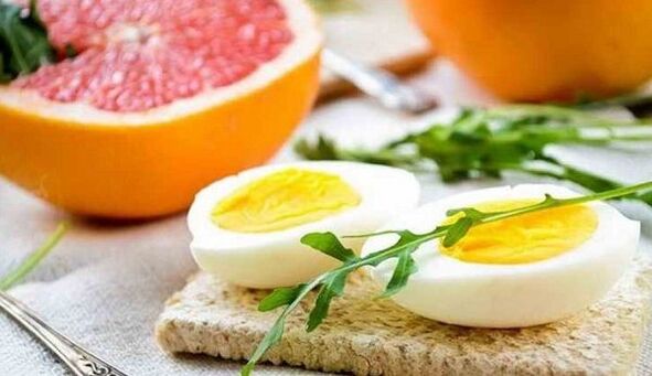 pilihan makan siang diet telur